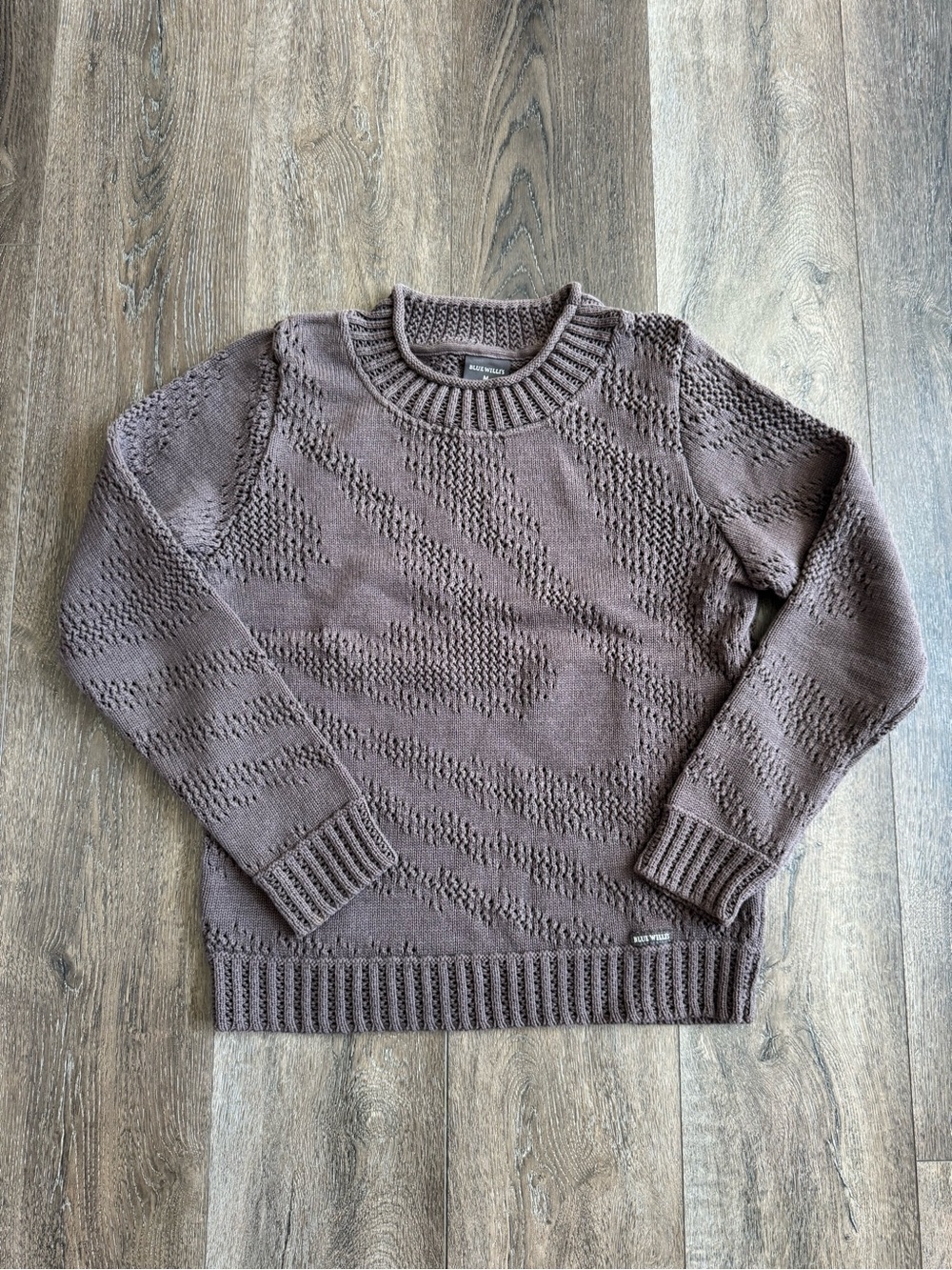 Blue Willi's Brown Crewneck Knit Sweater Women’s Size Medium